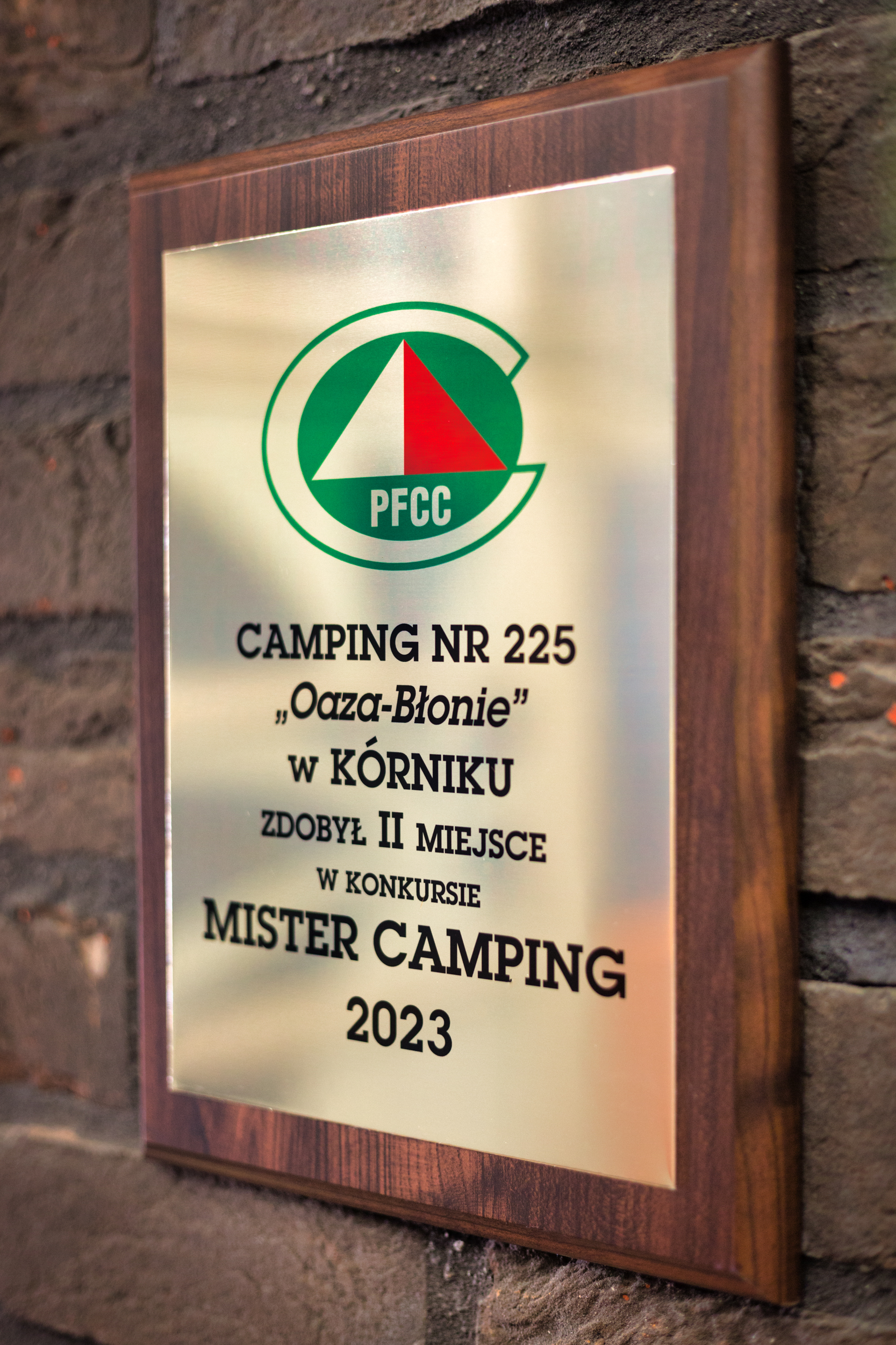 Nagroda 2 miejsce Camping Oaza Błonie
